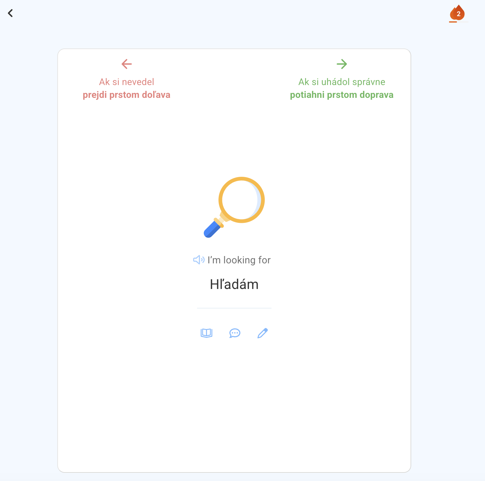 DuoCards — ilustrácia skúšania kartičiek v mobilnej appke