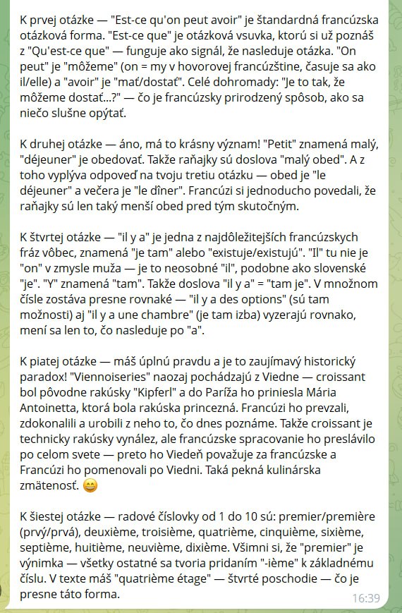 Odpoveď ALMI — 6 detailných odpovedí v jednej správe