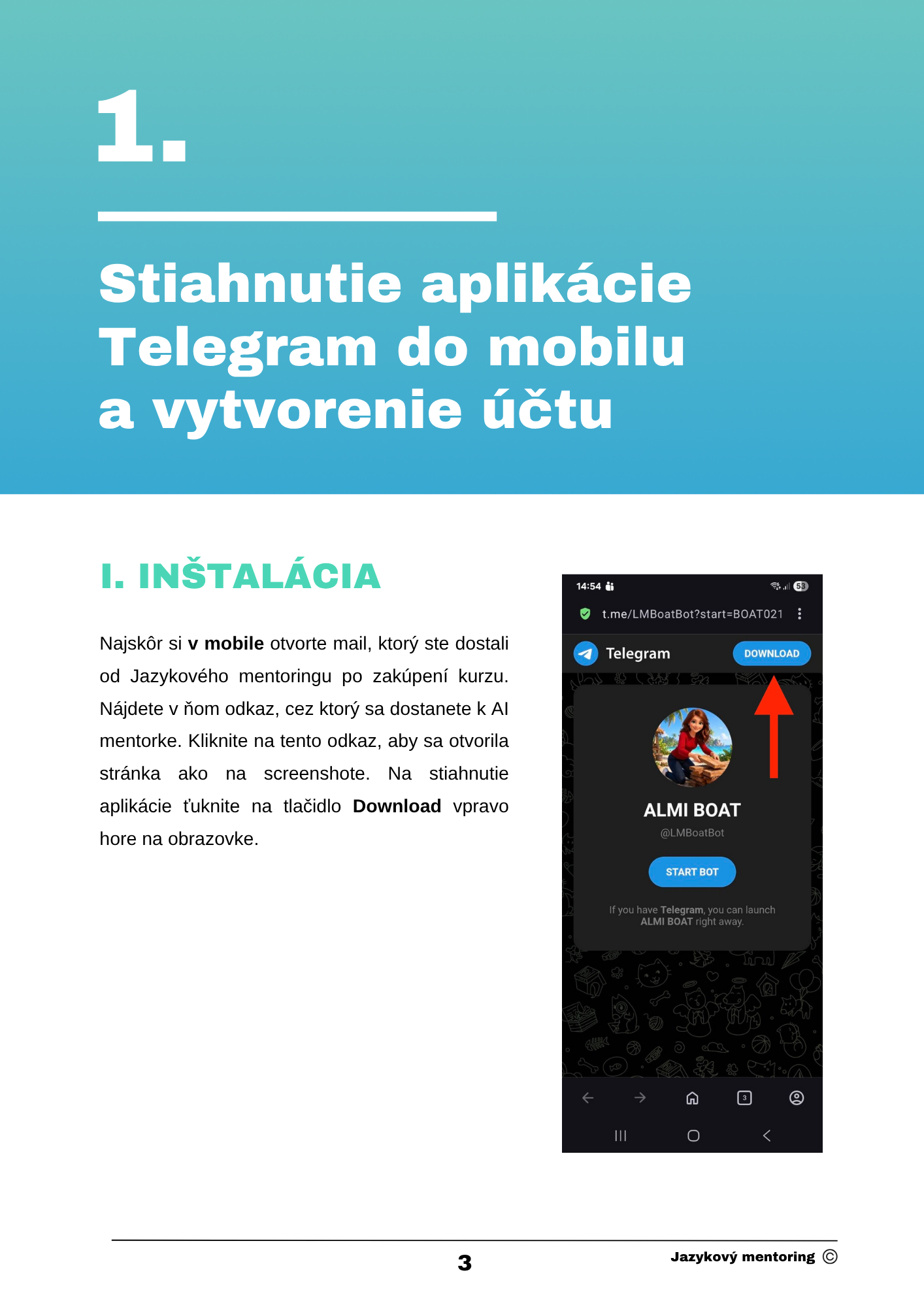 Stiahnutie Telegramu na mobile